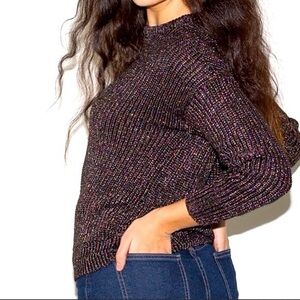 ✨ American Apparel Vintage Shimmery Metallic Sweater – Medium